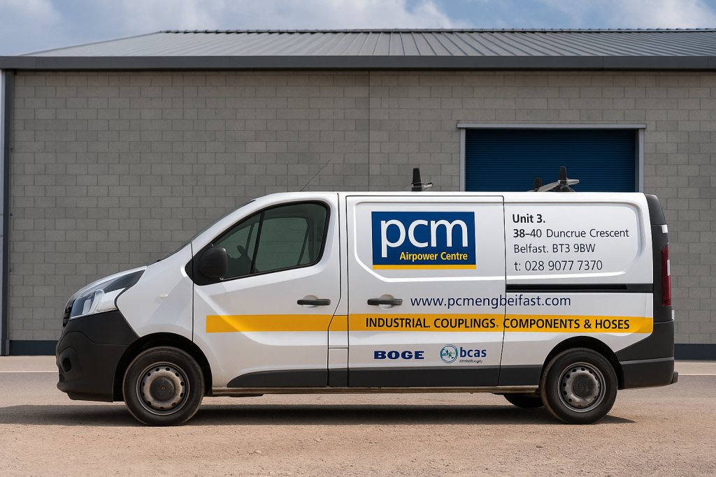 Air compressor maintenance Northern Ireland engineer servicing industrial compressor unit